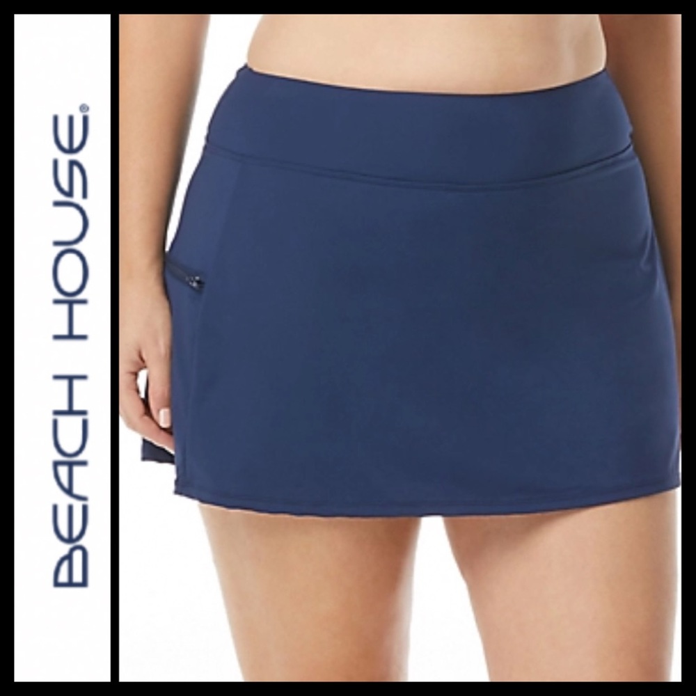 Beach House Women's Navy Swim Skirt